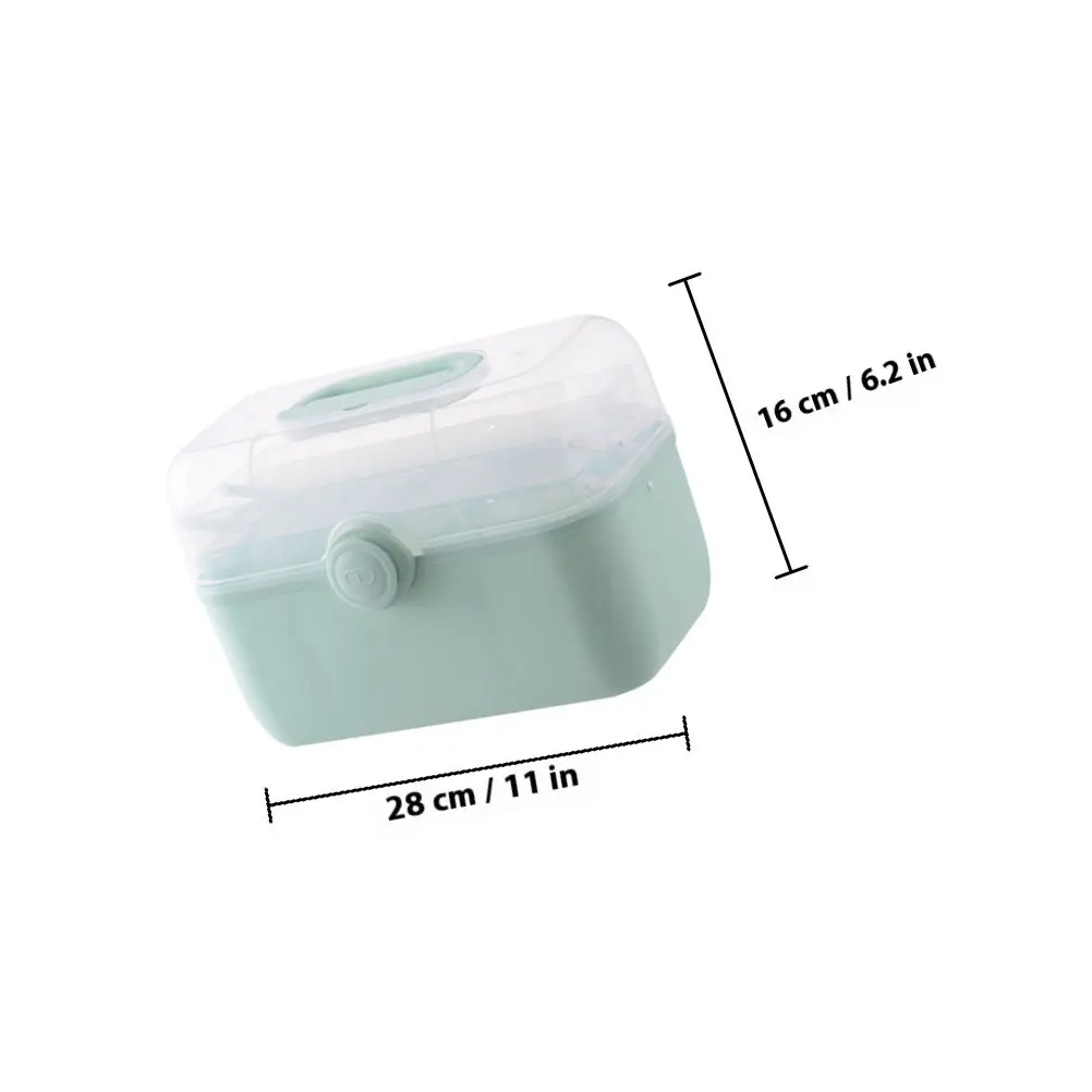 Multi Layer Large Capacity Medicine Box Plastic Portable Family Use Medicine Storage Organizing Case Home Storage Box