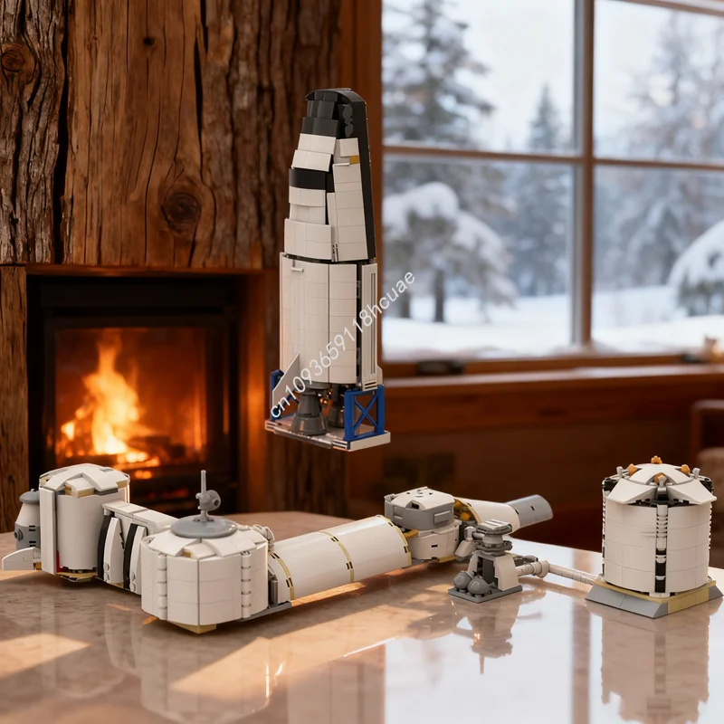 1232 шт. MOC Mars, идеи для посадки и модель CUUSOOed, строительные блоки, сборка, идея «сделай сам», рождественские подарки, кирпичная игрушка, детский день рождения