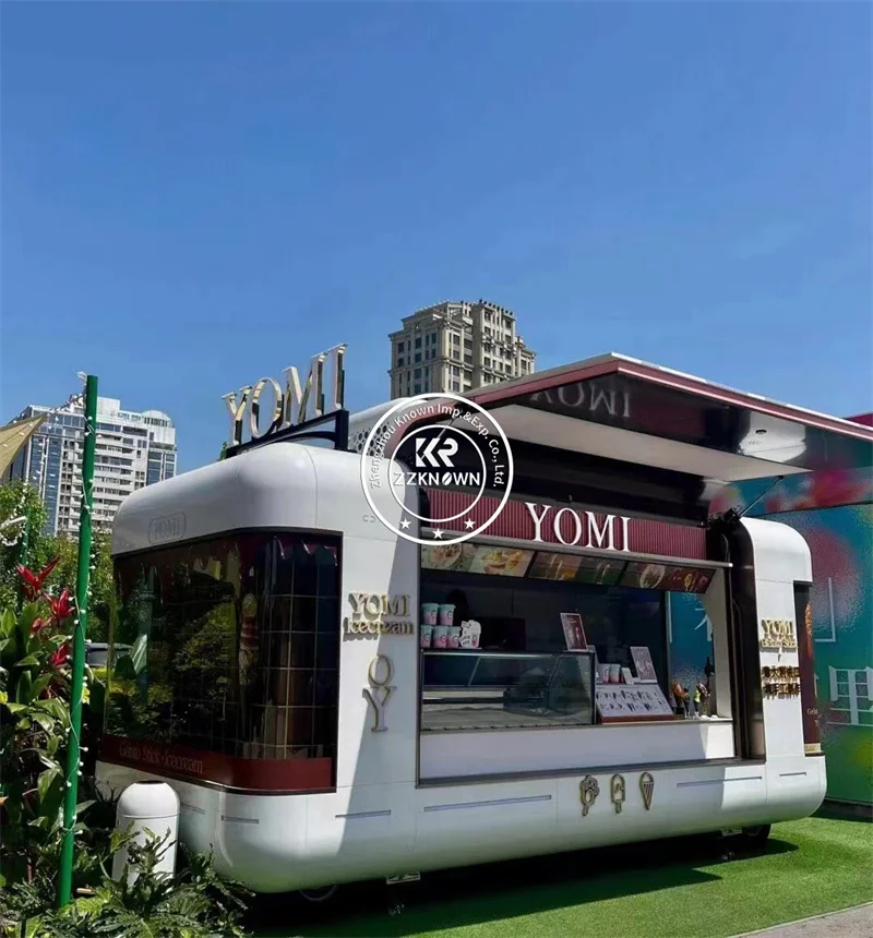 16,4-футовый прицеп для еды из нержавеющей стали, полностью оборудованный ресторан, мобильный бар, грузовик, тележка для фаст-фуда для пиццы, мороженого для США