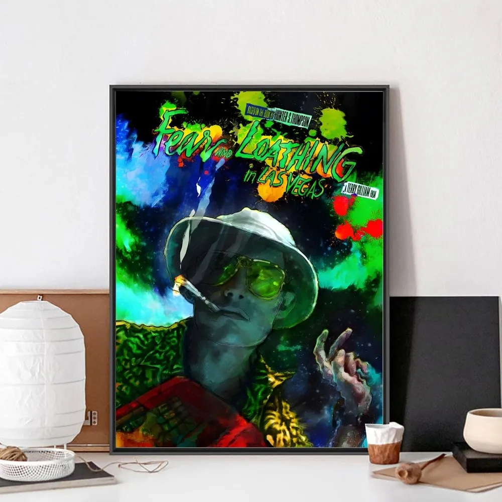 Fear and Loathing In Las Vegas Movie Poster No Framed Kraft Club Bar Paper Vintage Wall Art Painting Bedroom Study Stickers