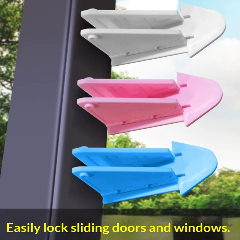 Glass Door Latch Prevents Cat Opening Wardrobe Sliding Door Lock No Drilling Required Pet Safety Lock for Windows