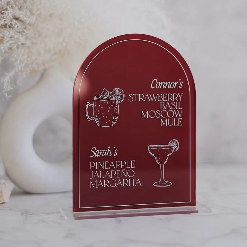 Signature Drink Bar Menu Sign,Personalized  Signature Cocktails Drinks,Custom Bar Menu,Wedding Table Top Signs,Bar Signs Menu