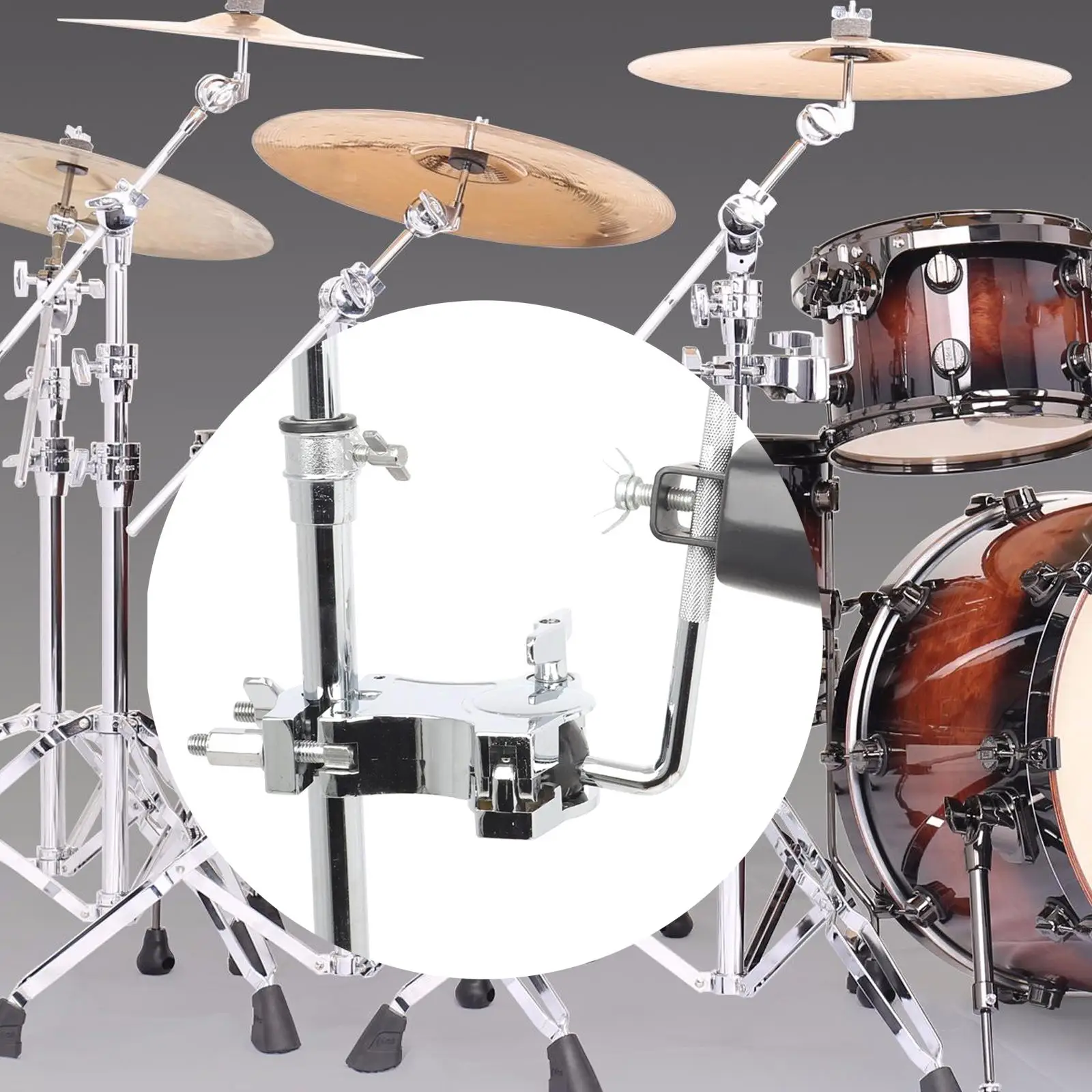 

Зажим для барабана Многофункциональный Стандартный регулируемый держатель для ковбелла Монтажный кронштейн для клубных инструментов для домашнего использования подарки на день рождения на открытом воздухе