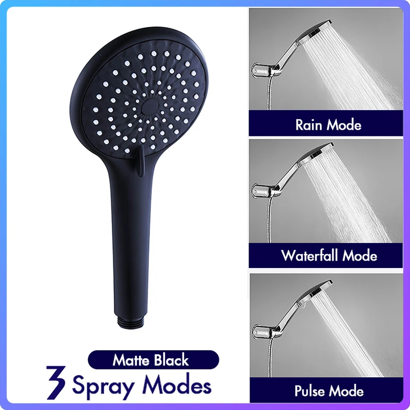 Multifunctional Large Panel Water-Saving Shower Head With Switch To Turn Off The Water Hand-Held Shower Head Bathroom Accessory