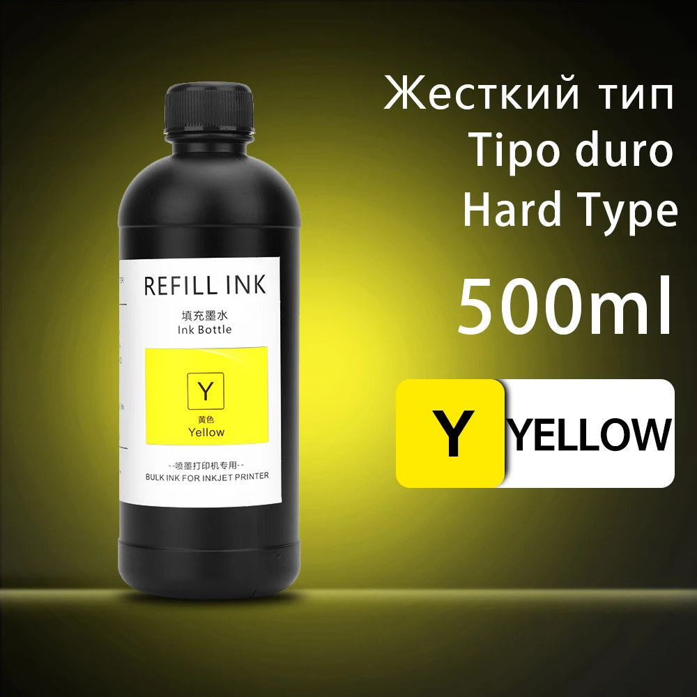 OCBESTJET 500 ml hochwertige UV-Tinte für Epson TX800 XP600 DX5 DX6 DX7 i3200 i1600 5113 4720 1390 1400 1410 L800 L805 L1800 harte und weiche Tinte 9