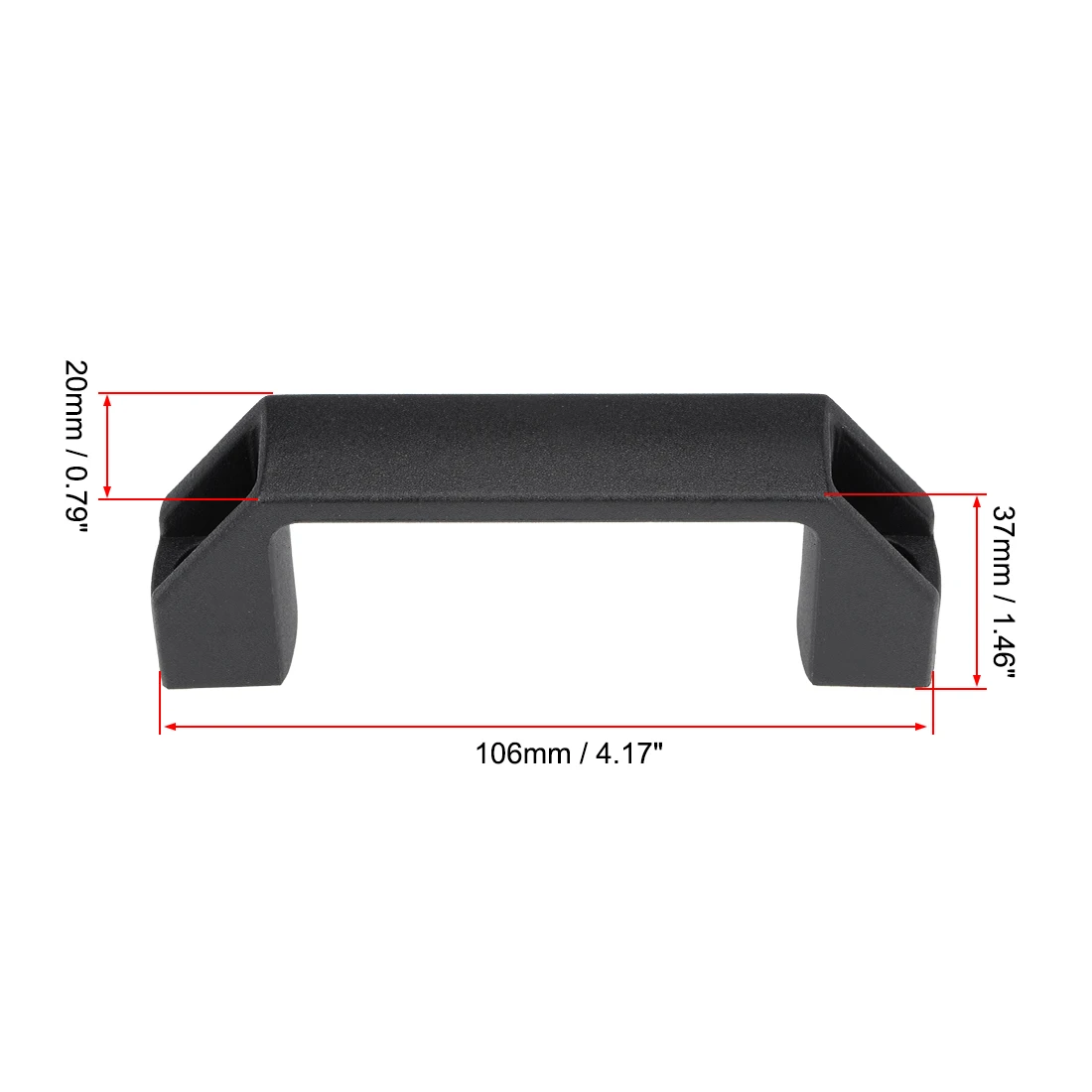 1/4Pcs Plastic Pull Handle 87mm/90mm/116mm/147mm Hole Centers for Luggage Case Mechanical Equipment Drawer Cabinet Handle Pull