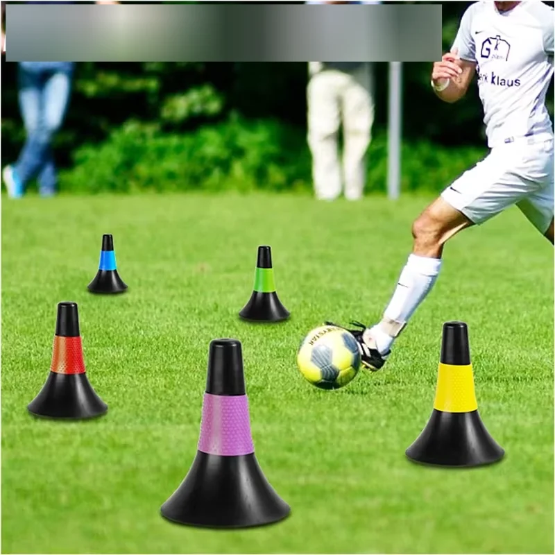 5PCS Sports Marker Cones Barrier Fitness Football Basketball Speed Agility Grab Training
