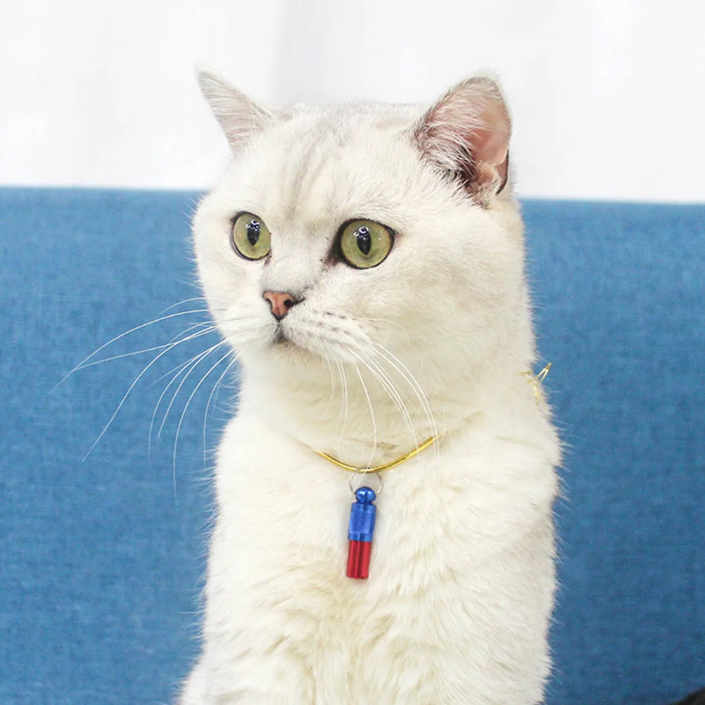 

3pcs Pet Tags Premium Pet Brass Tag Brass Anti-Rust Dog Tag Tube For Dogs Cats Puppy Identity Label Pendant Capsule