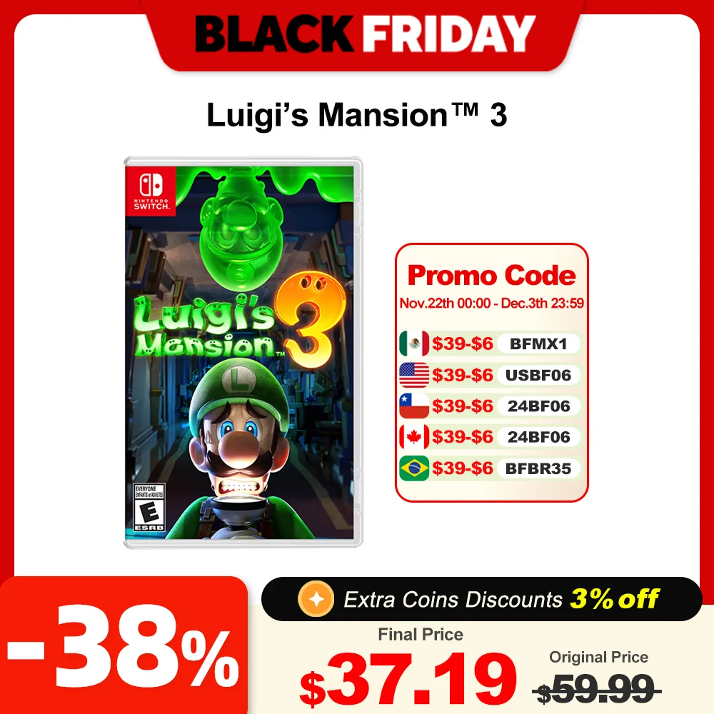 Luigi’s Mansion 3 Nintendo Switch Game Deals 100% Official Original Physical Game Card Adventure Genre for Switch OLED Lite