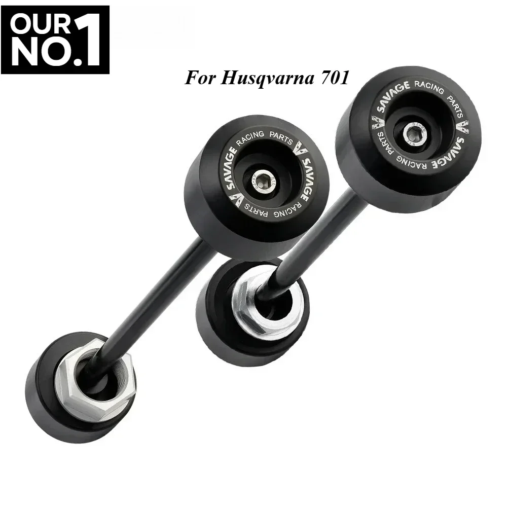 

For Husqvarna 701 Supermoto Front Rear Axle Fork Sliders Motorcycle Frame Crash Protector Wheel Hub Anti-Collision Wheel Slider