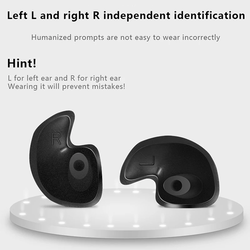 1Pair Durable Earplugs Classic Delicate Texture Waterproof Soft Earplugs Silicone Portable Ear Plugs Swimming Accessories