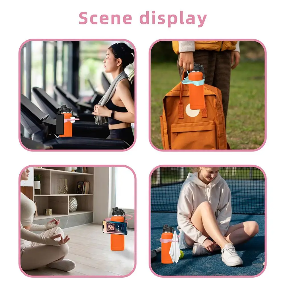 Water Cup Portable Magnetic Mobile Phone Holder For Stanley Cup Accessories Magnetic Phone Strap