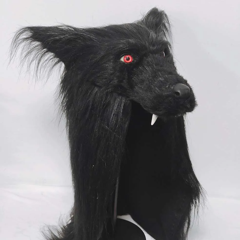 Wolfsmaske, Latex-Wolf-Kostümmaske für Halloween-Partys und Cosplay – Detail 3