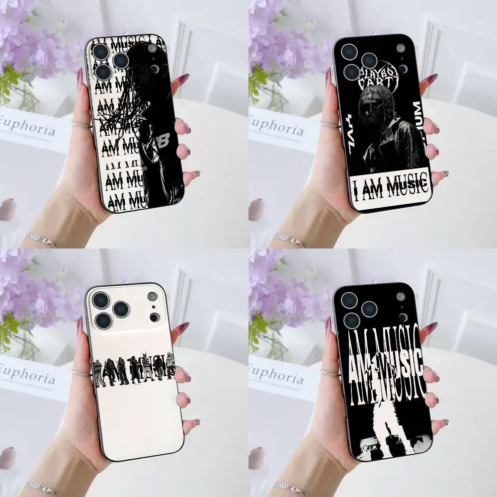 I AM MUSIC Playboi C-Carti Handyhülle für IPhone 17 16 15 14 13 12 11 Pro Max Plus Air Mini Schwarz Silikon Weich