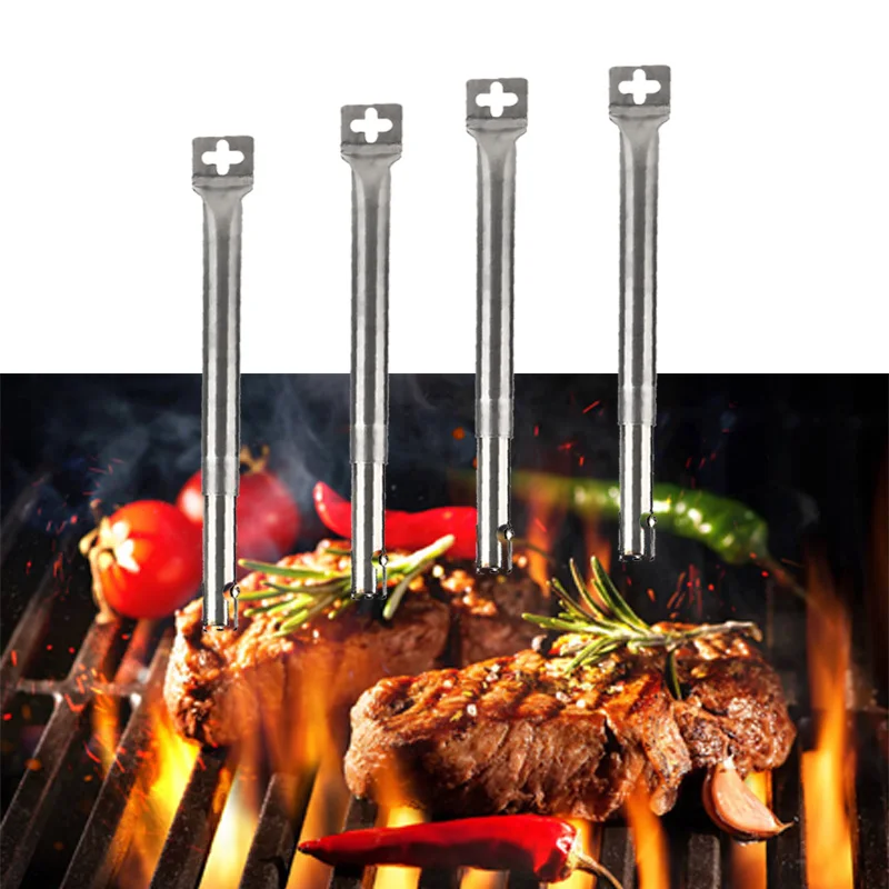 Universal BBQ Grill Pipe Adjustable Stainless Steel Barbecue Tube Burners Outdoor Indoor BBQ Gas Grilling Replace Parts