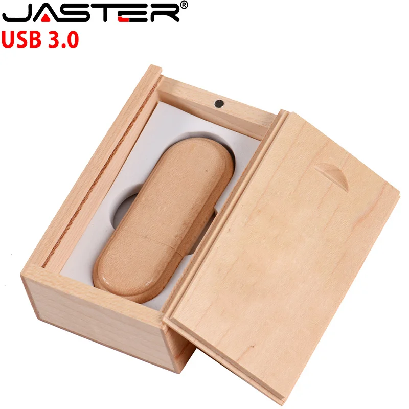 

USB3.0 Wooden Box USB 3.0 Flash Drive High Speed Pen Drive 128GB 64GB 32GB Memory Stick Storage Device Pendrive 16GB 8GB 4GB