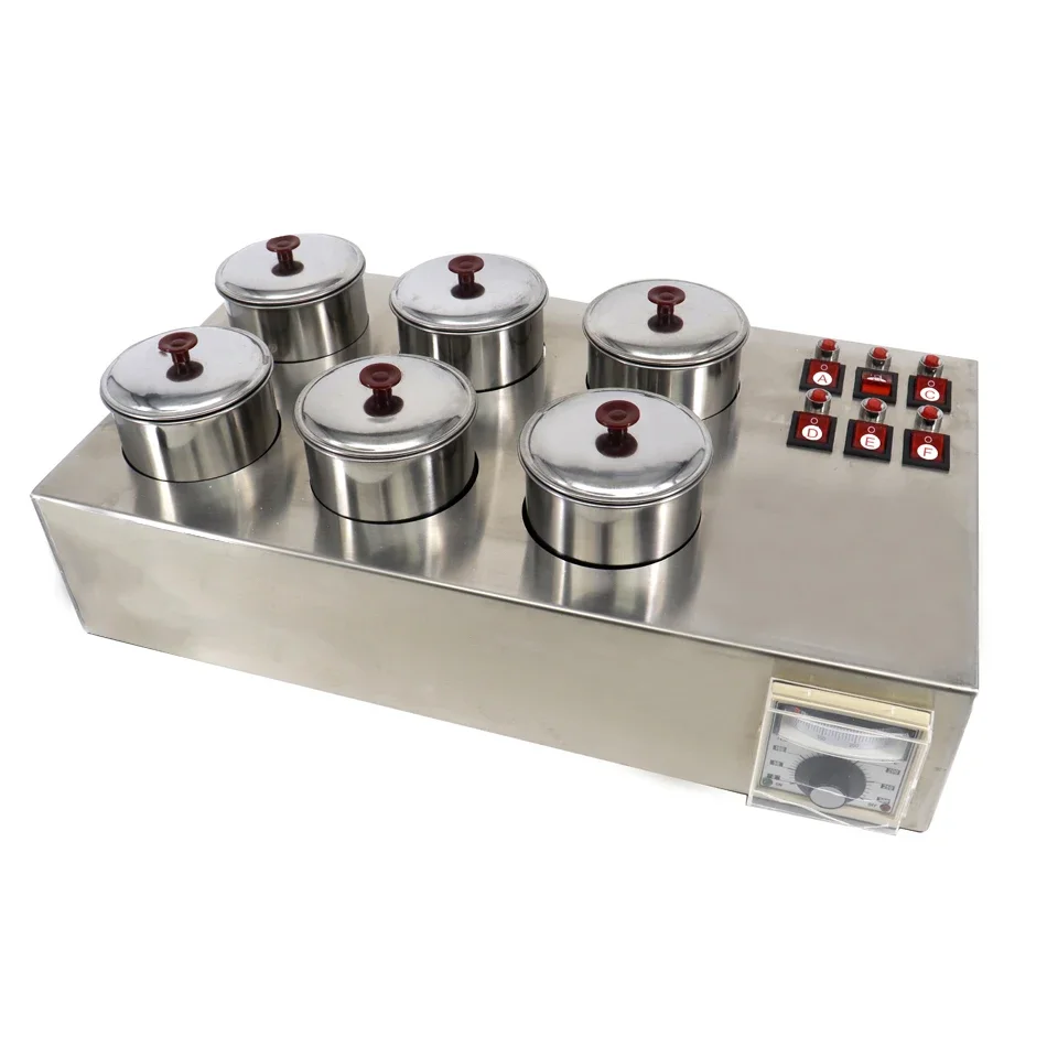 Optical Lens Dyeing Machine TM-6 Pots Lenses Tinting Bath with 6 Cups with Independent Switcheseyeglasses Lens Dyeing Machine