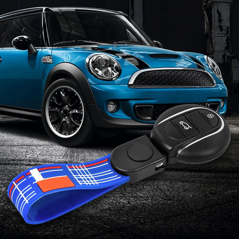 

Modified Car Union Jack Keychain Decoration Key Shell Rope Silicone Chain Auto Accessories for mini Cooper F54 F55 F56 F57 F60
