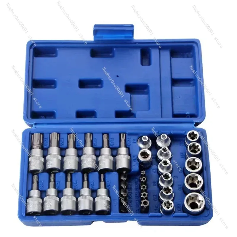 34Pcs Torque Wrench Socket Set 3/8