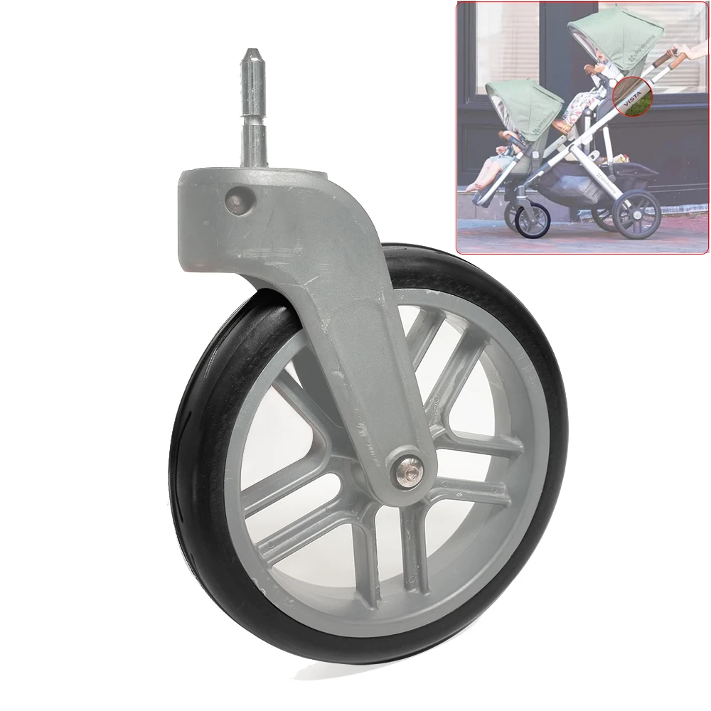 Buggy Tire For Uppababy Vista V1 /V2 Pushchair Front Wheel Custom Tyre PU Tubeless Perfect Replace Baby Stroller Accessories