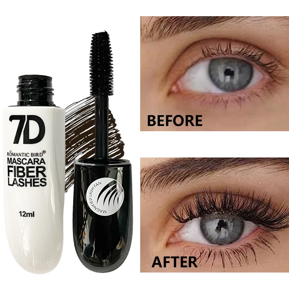 มาสคาร่ากันน้ำ 7D ลบง่ายไม่มีรอยเปื้อนเพรียวบางดัดหนาแต่งหน้าไม่จำเป็นต้องใช้ผลิตภัณฑ์เพิ่มความงามขนตา