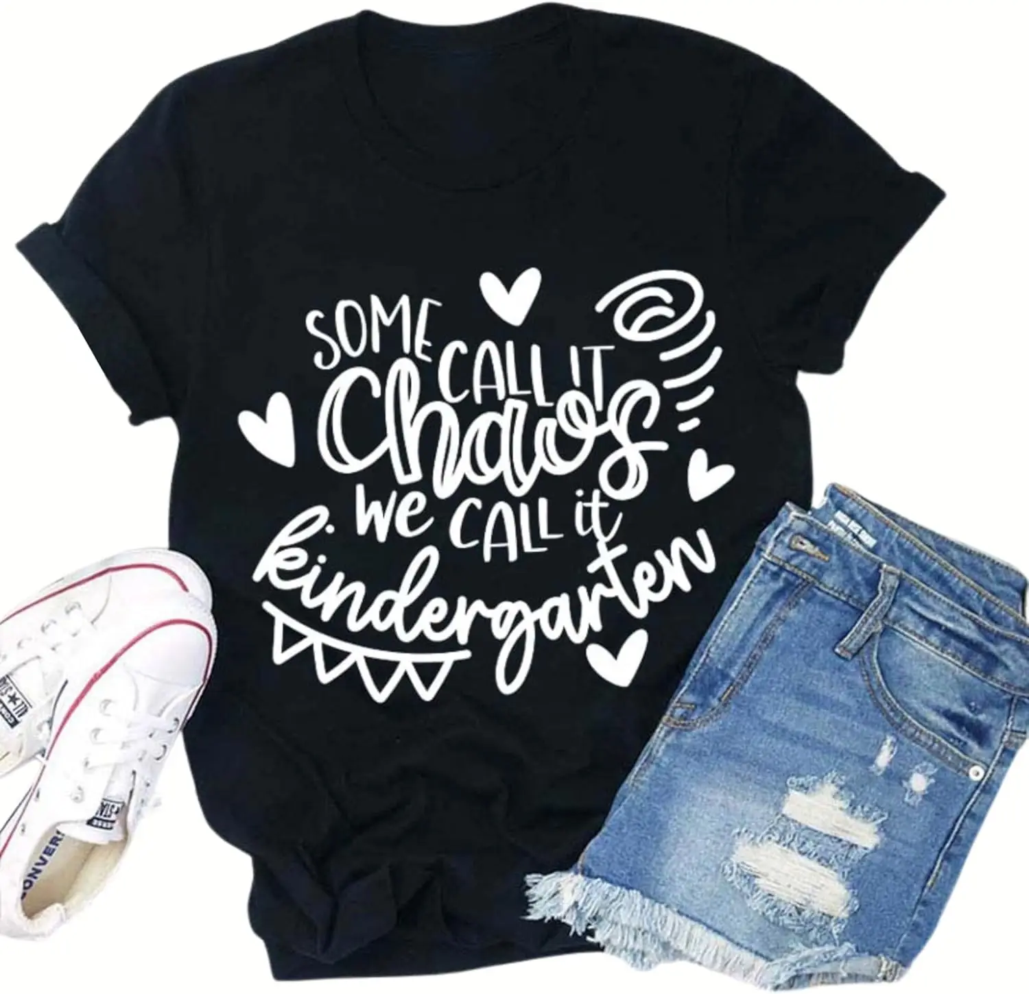 Personalized Grade Some Call It Chaos We Call It Kindergarten Teacher T-Shirt, Kindergarten Teacher Shirt, Kindergarten Shirt,