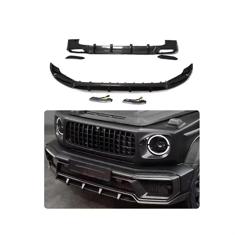 G Class W464 W463A G63 Blade II Front Lip Rear Diffuser  Carbon Fiber Front Bumper Lip Car Rear Lip for Mercedes-Benz