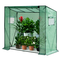 Polythene Greenhouse PE Semi-Transparent Flower Vegetables Gardening Outdoor Waterproof  Tarpaulin  Multi-Purpose Plant House