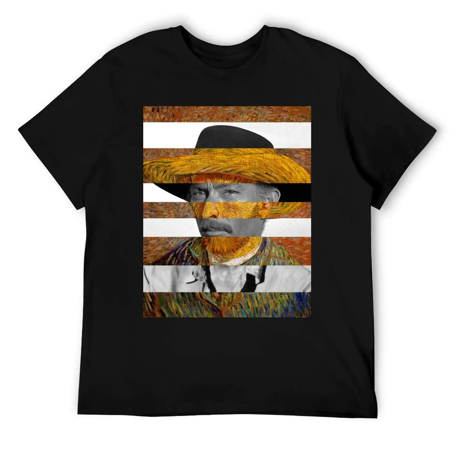

Self Portrait by Vincent Van Vogh and Lee Van Cleef T-Shirt t shirts for man graphic tees t shirts with prints T-Shirt