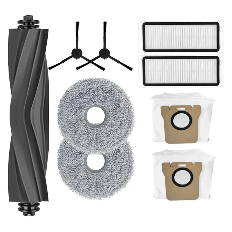 

Аксессуары для робота-пылесоса Dreame Bot L20 Ultra: основная и боковые щетки, салфетки для влажной уборки, HEPA-фильтры, мешки для сбора пыли (модель AK25)