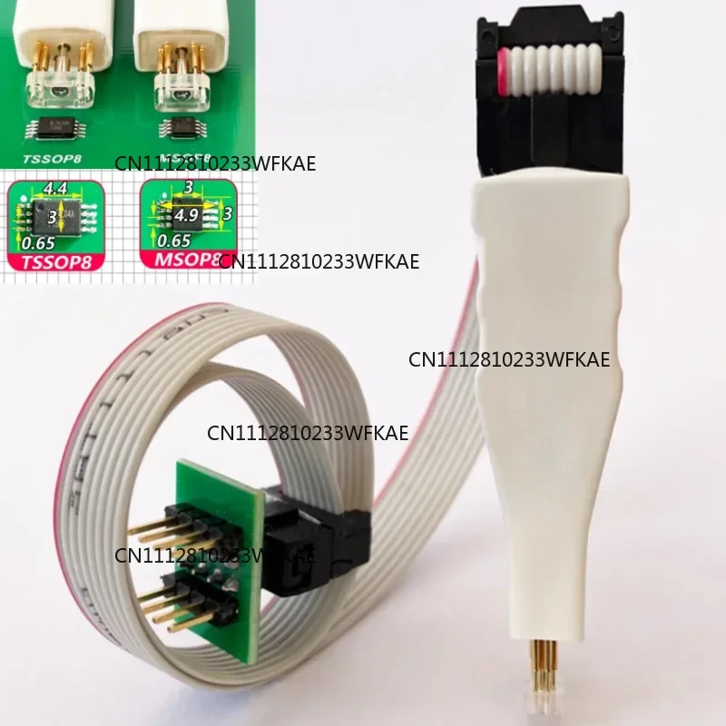 1pcs for tssop8 msop8 chip download burn write probe spring needle flash eeprom chip burner cable