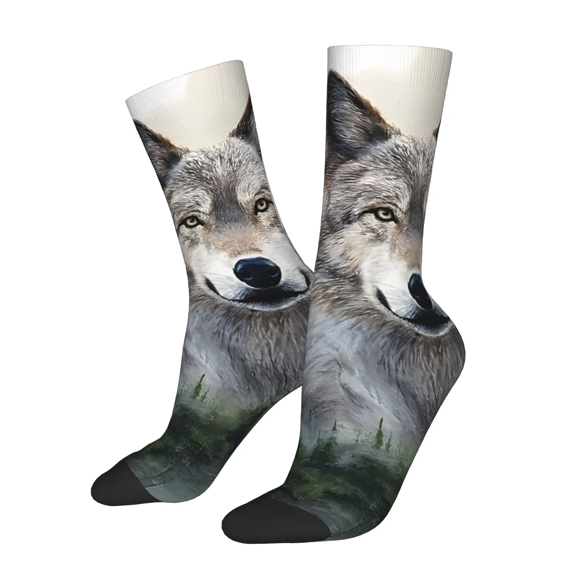 

Animals Cycling Crew Socks for Men Moisture Novelty All Season Sports Socks