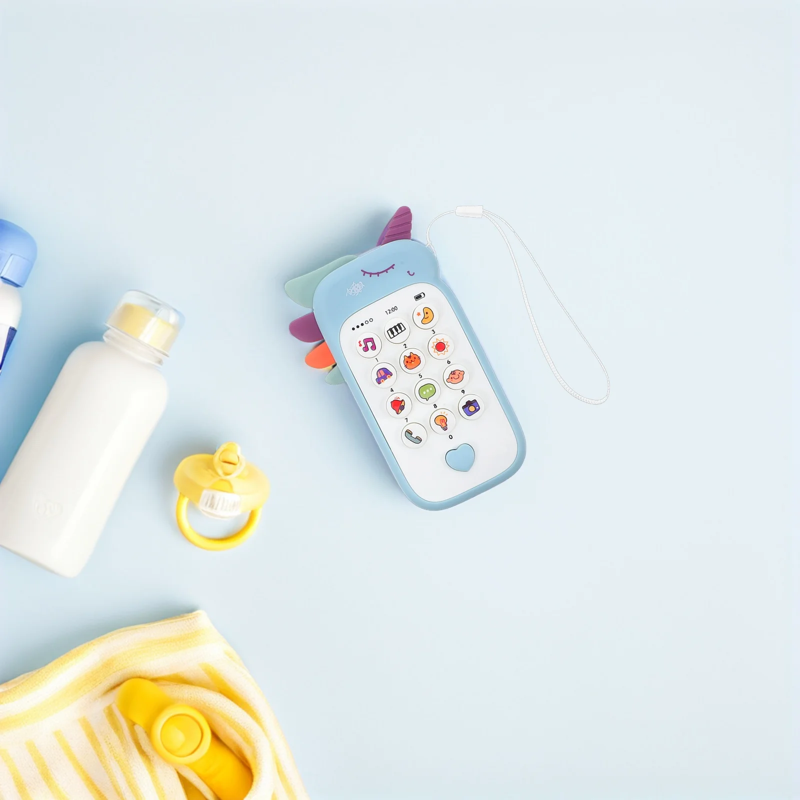 

2pcs Baby Phone Toys Puzzle Learning Early Education Mobile Toddler Kids Telephone Mini Sound Interactive Control