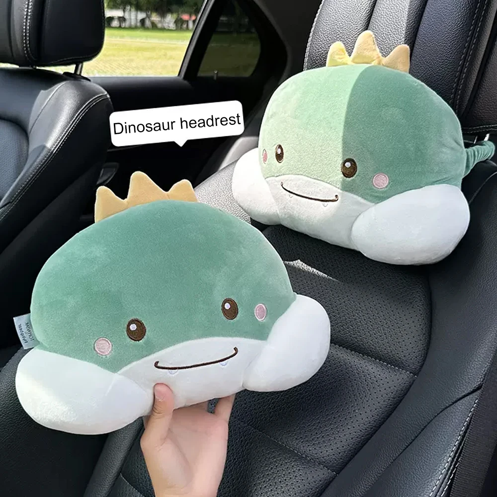 Cartoon Car Headrest Creative Neck Protection Pillow U-shaped Pillow Lumbar Waist Support Car Waist By Four Seasons Universal