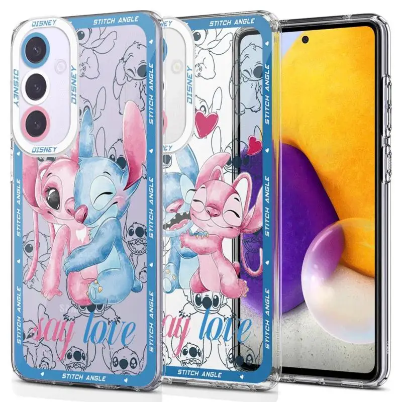 Coque de téléphone dessin animé Disney CAN O & Stitch, coque pour Samsung Galaxy A13 A14 A15 A23 4G 5G A24 A25 A33 A34 A53 A54 A73