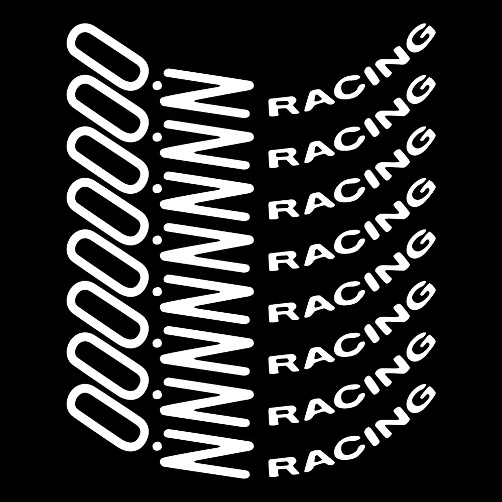 For OZ Racing Reflective Car Wheel Hub Stickers Universal Auto Rim Stripe Tire Wheel Ring Accessories Decals
