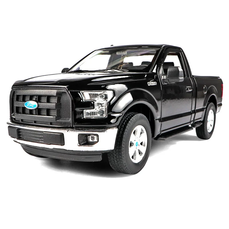 WELLY 1:24 Ford F-150 black pickup truck car alloy car model simulation car decoration collection gift toy Die casting model