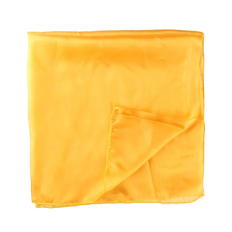 أوشحة حريرية 20*20 أوشحة مربعة حريرية صغيرة دعائم سحرية يمكن استخدامها في إعدادات المسرح عن قرب مظهر خدع سحرية