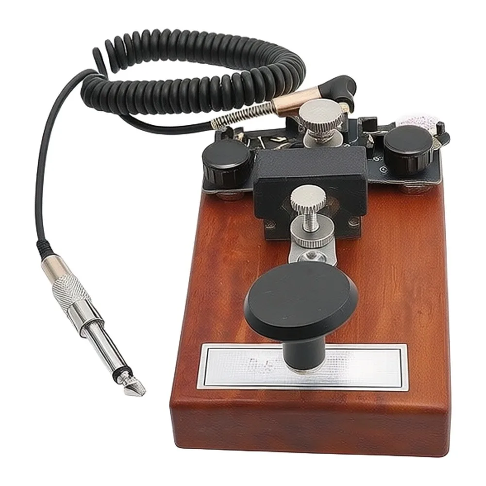 For K-8 For CW For Morse For Key for Radio Enthusiasts with Rosewood Base and Dual Mode FeedbacFor K for Training