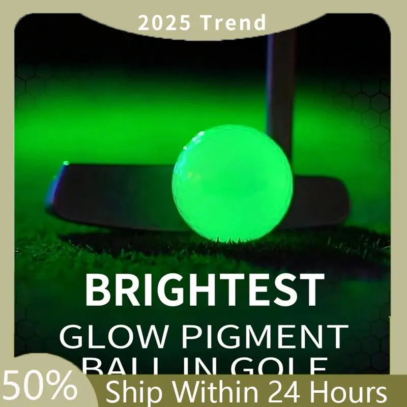 

A35F New 2PCS Night Golf Balls,Ultra Bright Glow,The Dark Golf Ball Long Lasting Light Up Ball Only Requires UV Light
