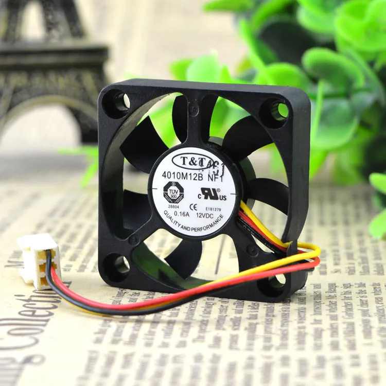 

T&T 4010M12B NF1 4010 12V 0.16A 4CM FAN 3WIRES FAN