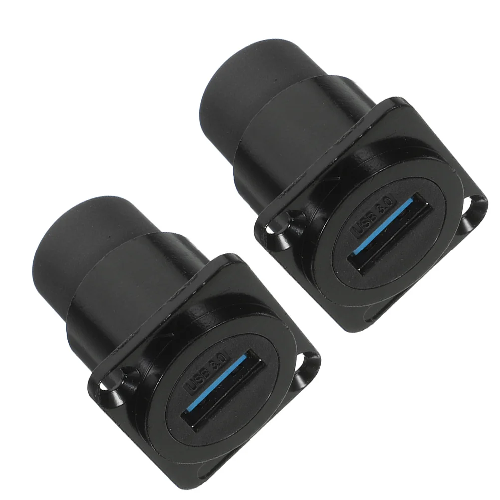 

2 шт. розетка для монтажа на панели, прямой терминал, двойная головка, D-тип, сквозной разъем, высокоскоростная передача данных, USB-переборка