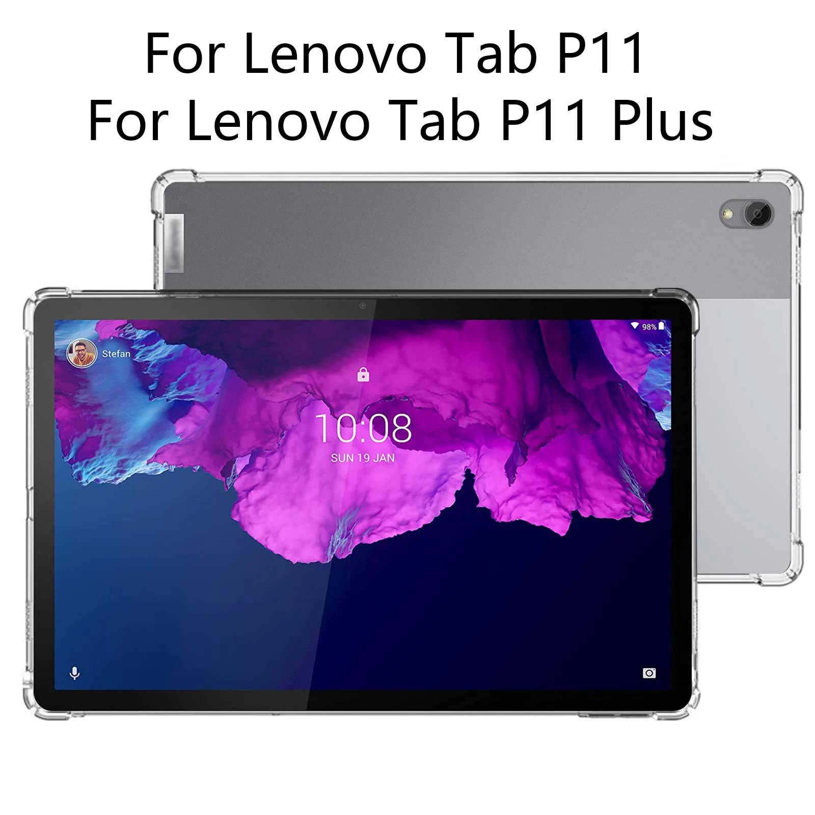 

Прозрачный чехол для Lenovo Tab P11 (11 дюймов) 2021, подушка безопасности, защита от падения, гибкий чехол из ТПУ для планшета Lenovo Tab P11 Plus 11 дюймов