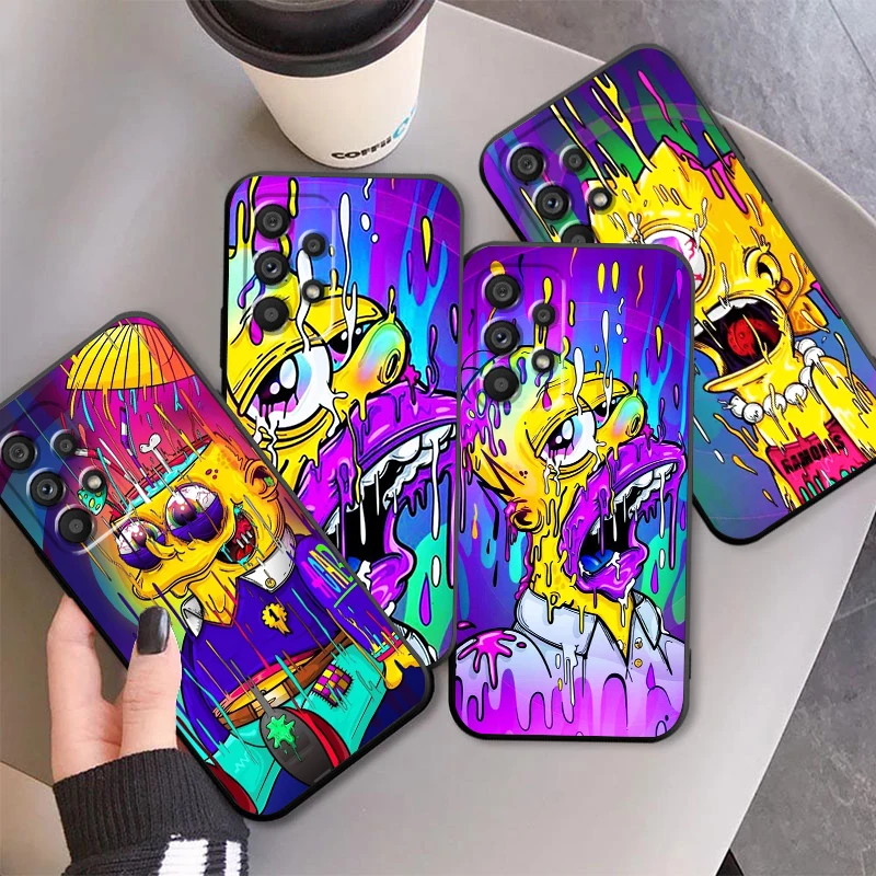 

Funny The Simpsons Cartoon Doodle For Samsung A53 A52 A33 A32 A51 A71 A21S A13 A73 A50 A22 A23 A03 A72 A54 A12 5G Black Cover