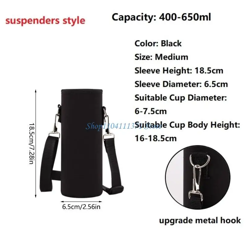 P9FC Water Proof Insulated Water Bottle Bag Bottle Holder Bag Cyclists Secure Holder