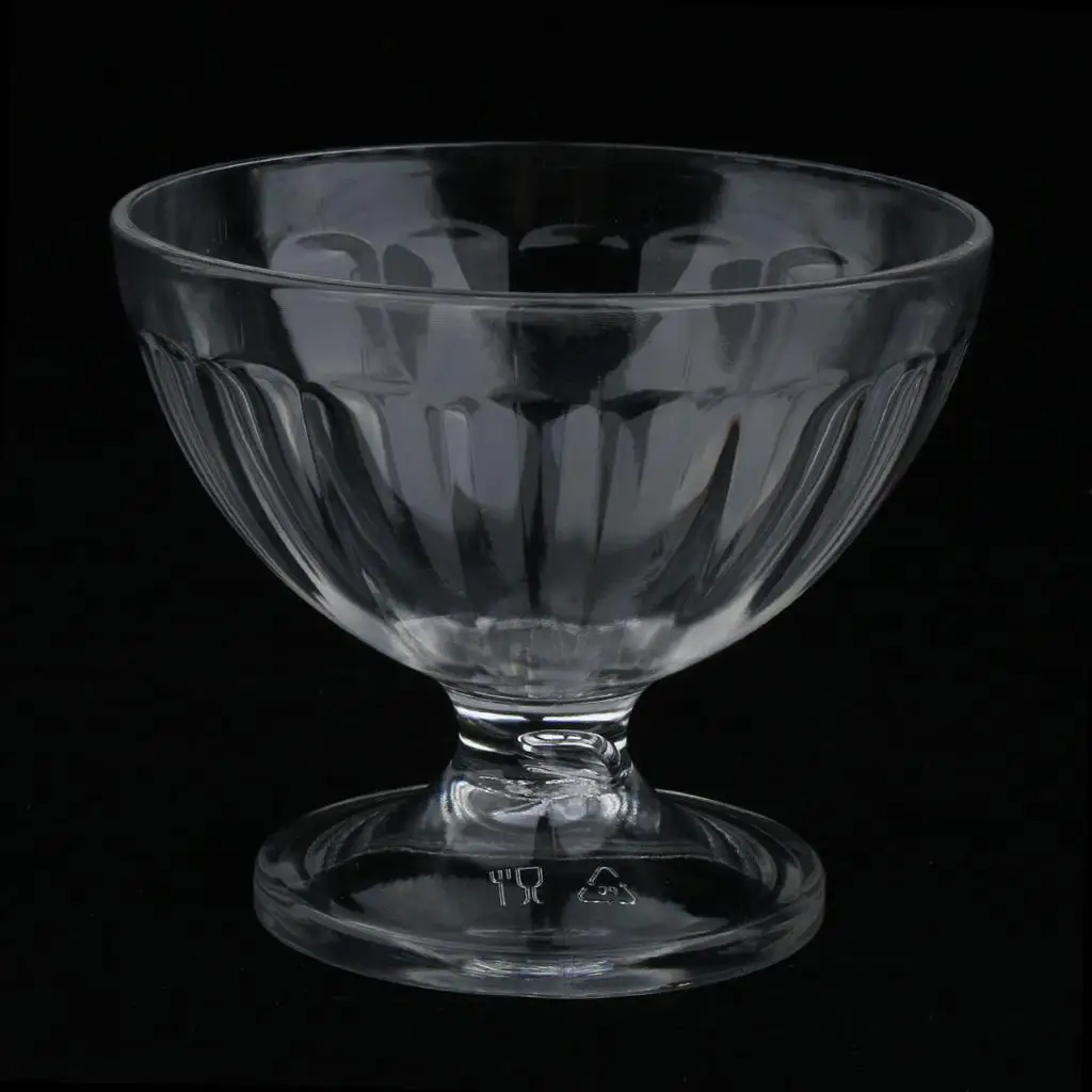 Clear Ice Cream Bowl Sundae Cup Dessert Bowl for Party Bar Restaurant Hotel #1