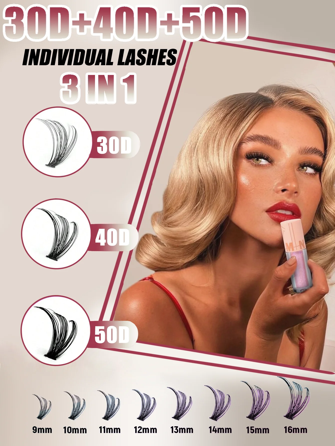 640 sztuk indywidualny zestaw do przedłużania rzęs 30D 50D Bond and Seal DIY sztuczne rzęsy naturalne 9-16mm Volume Lashes dostaw