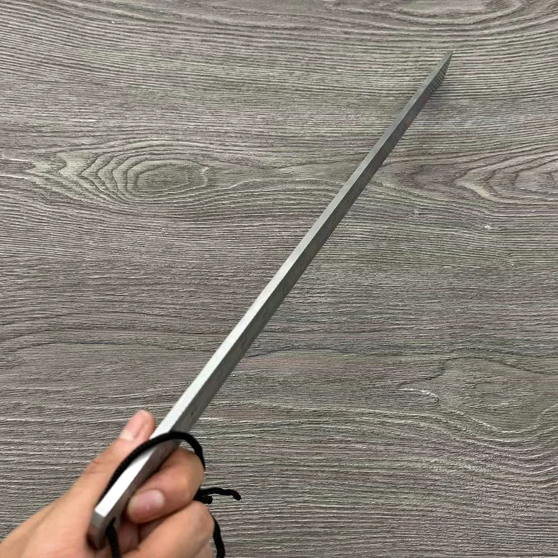 1PCS NEW 53cm Handmade Thickened Forged Stainless Steel Ruler Stick Multifunctional Car Emergency Broken Window Tool