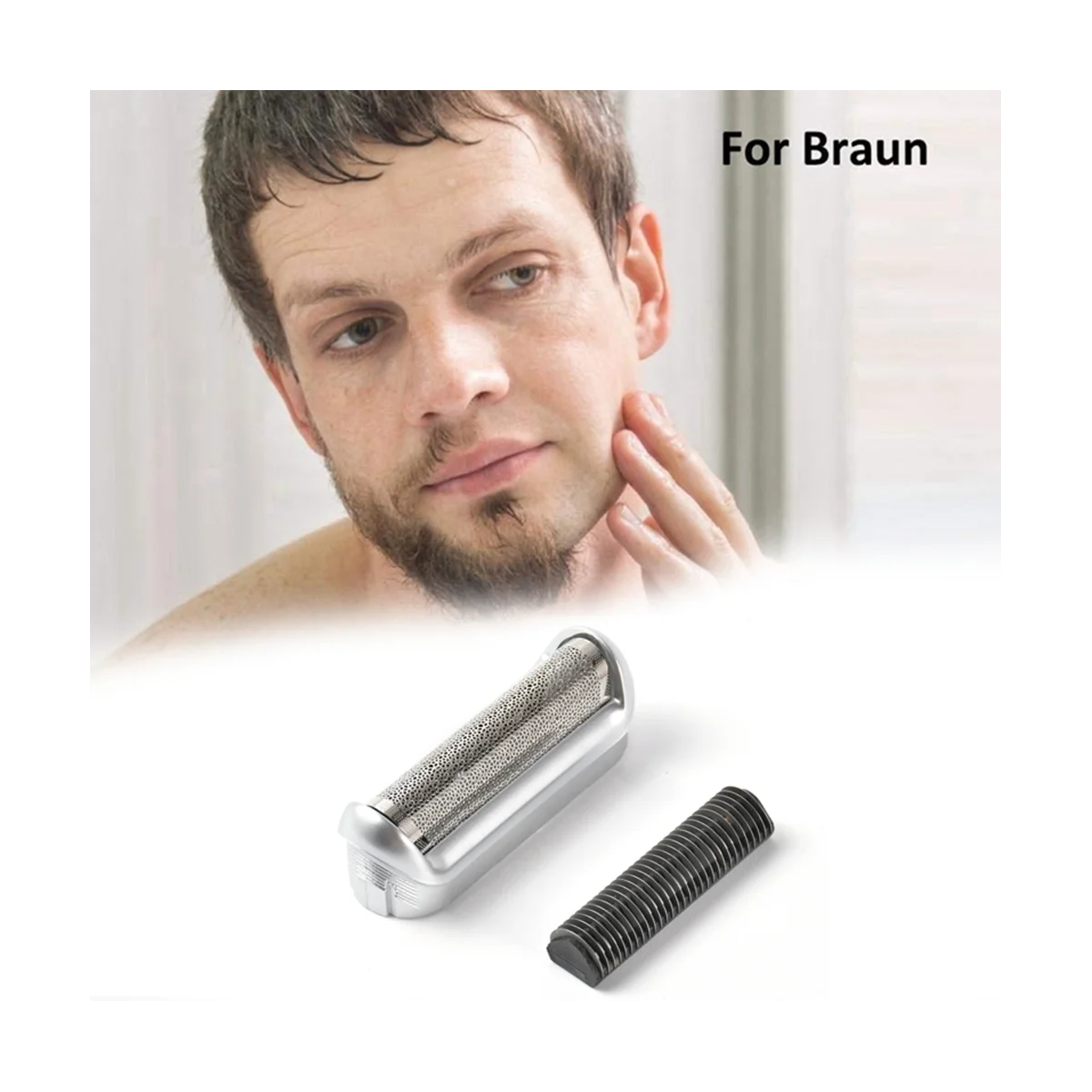 5S rasoi elettrici teste di ricambio Foil & Cutter per Braun P40 P50 P60 P70 P80 P90 M30 M60 M60S M90 M90S 5608 5609