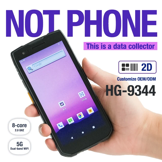 Computer PDA Industriale Portatile Langhuike Modello 9344, Schermo da 5.45\", Android 12.0, NFC, WiFi, Processore MTK MT6762